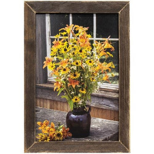 Wildflower Window Framed Print