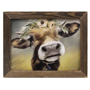 MooMoo Framed Print