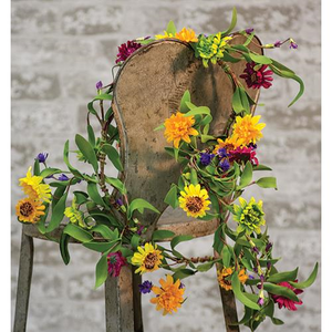 Mixed Prairie Daisy Garland