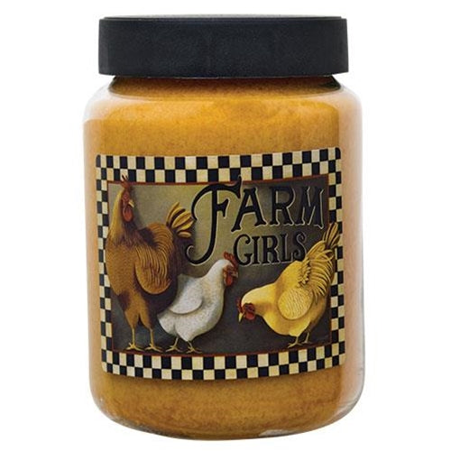 Farm Girls Jar Candle, Butter Rum