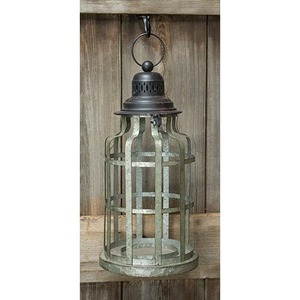 Galvanized Round Cage Lantern