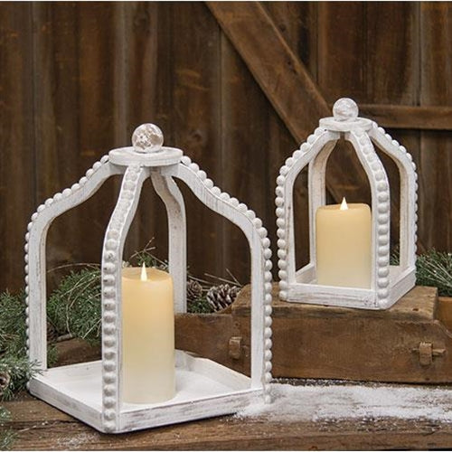 Shabby Chic Beaded Lanterns